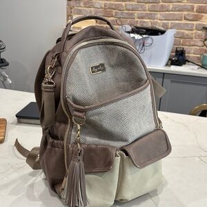 Itzy Ritzy Brown and Cream Baby Bag